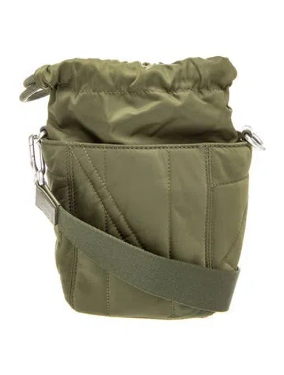 Pre-owned Kenzo Nylon Messenger Bag In Green
