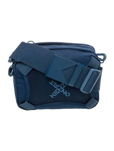 Pre-owned Kenzo Nylon Shoulder Bag In Blue