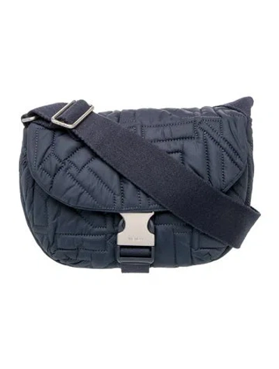 Pre-owned Kenzo Nylon Shoulder Bag In Blue