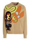 Kenzo Appliqué-detail Sweatshirt In Beige