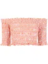 Kenzo Woman Top Orange Size L Cotton In Orange
