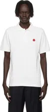 Kenzo "boke Flower" Polo Shirt In White