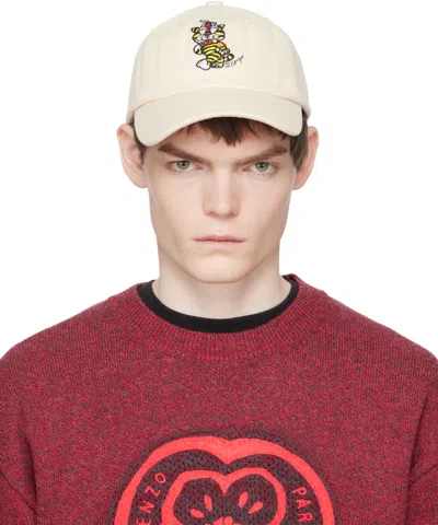 Kenzo Off-white  Paris ' Cartoon' Embroidered Cap