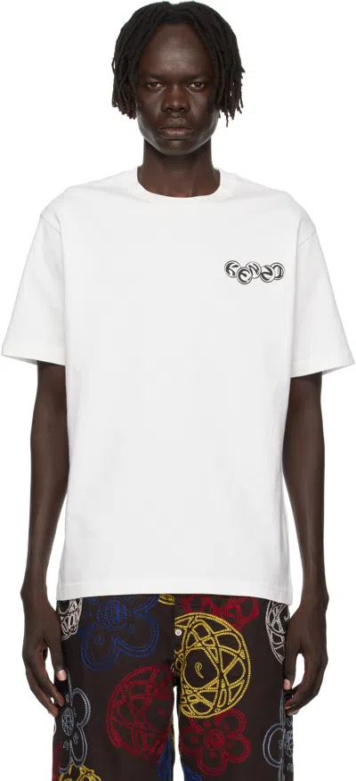 KENZO OFF-WHITE KENZO PARIS 'KENZO PACHINKO' CLASSIC T-SHIRT