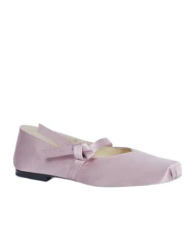 Kenzo ' Oki' Flat Ballets In Viscose And Silk In Nude