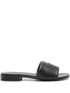 Kenzo Woman Sandals Black Size 7.5 Leather In Black