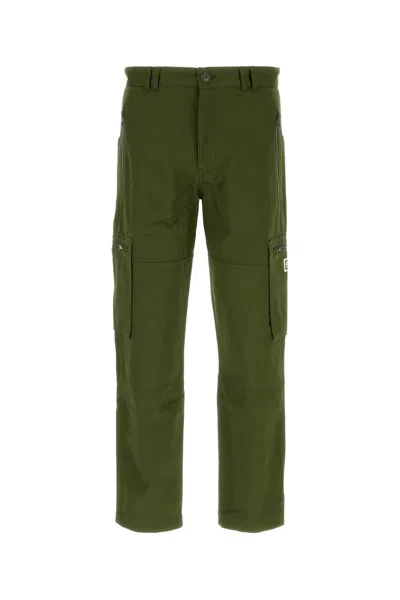 KENZO OLIVE GREEN COTTON CARGO PANT