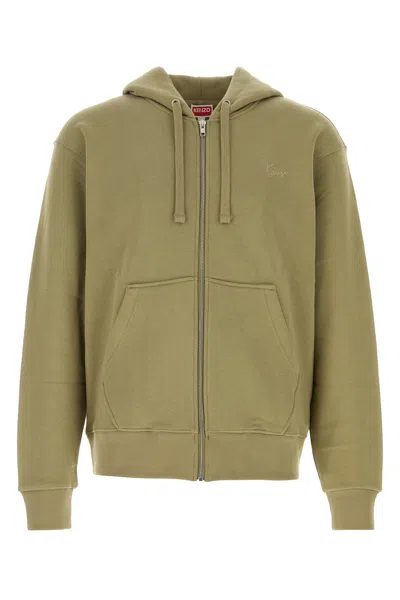 Kenzo Olive Green Cotton Sweatshirt