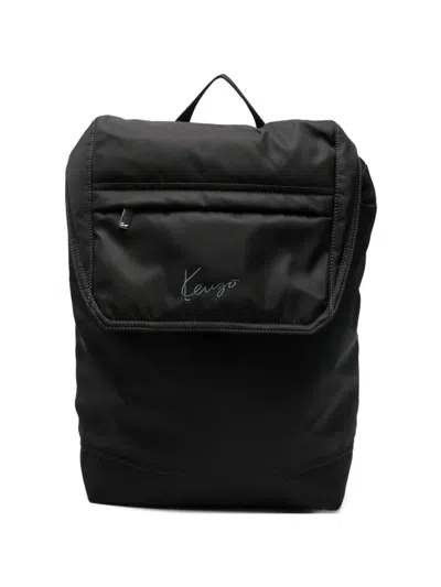 Kenzo " One" Backpack In Black