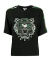 Kenzo Open-necked Black Shirt In Black
