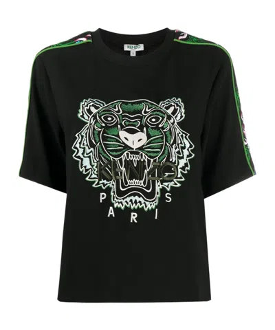 Kenzo Open-necked Black Shirt