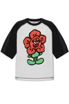 Kenzo Open-necked Black Shirt In White