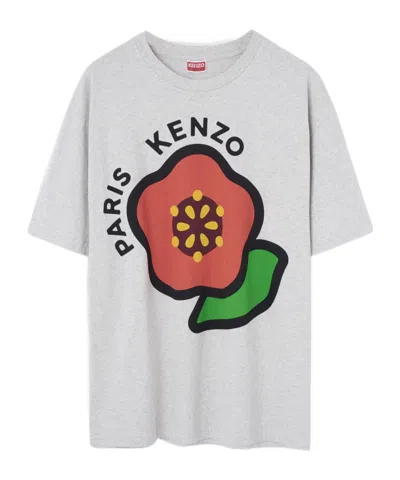 Kenzo Open-necked Black Shirt In Grigio