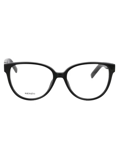 Kenzo Youthful Energy Glasses In 001 Shiny Black