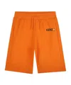 Kenzo Orange-print Bermuda Shorts In Orange