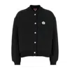 Kenzo Black Stretch Cotton Bomber Jacket