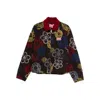 Kenzo Embroidered Jacket In Brown