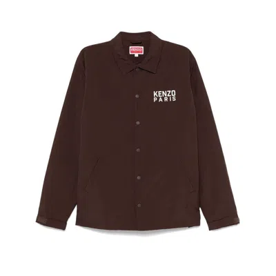 Kenzo Outwear Waistcoats In Brown