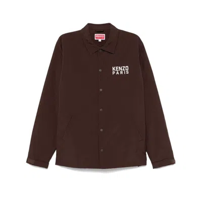 Kenzo Outwear Waistcoats In Brown