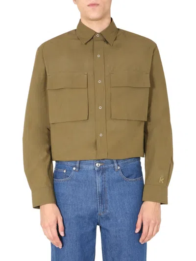 Kenzo Men Oversize Fit Shirt In Multi