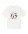 Kenzo Tiger Motif Crew Neck Short Sleeve T-shirt In White