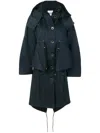 Kenzo Oversized Parka In Blue
