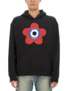 Kenzo Oversized Target Sweatshirt In Black