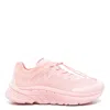 Kenzo Low Top Sneakers With Mesh Upper And Rubber Sole In Pink