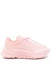 Kenzo Low Top Sneakers With Mesh Upper And Rubber Sole In Pink