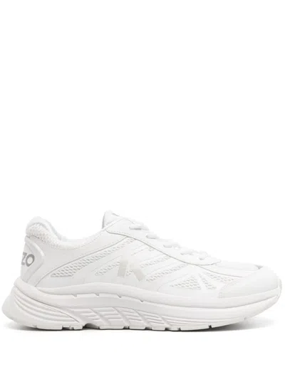 Kenzo Pace Mesh Sneakers In White