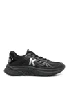 Kenzo Pace Sneakers With Mesh And Rubber Sole In Black