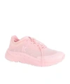 Kenzo Low Top Sneakers With Mesh Upper And Rubber Sole In Pink