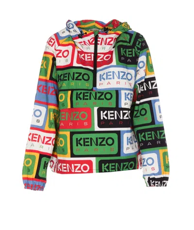 Kenzo Synthetic Fibers Jacket In Multicolor