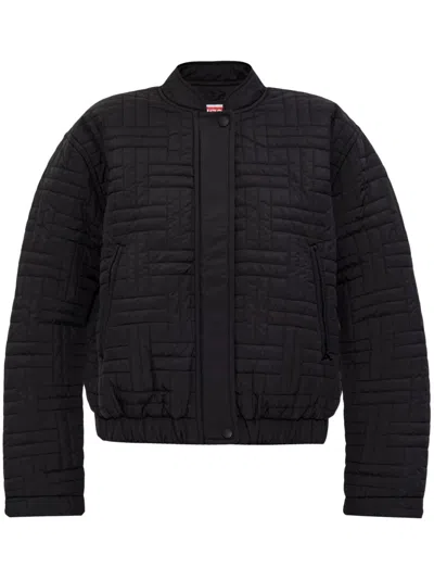 Kenzo Padded Bomber Jacket In Black