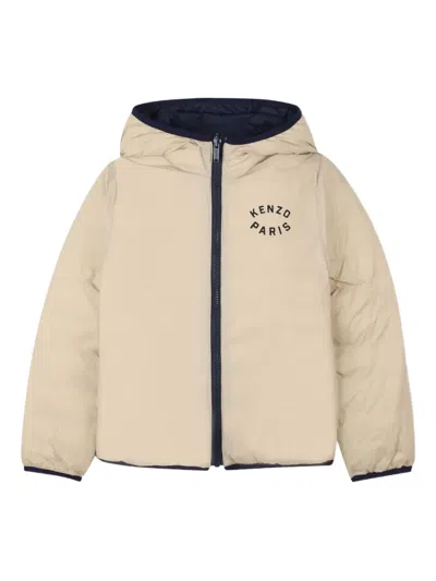 Kenzo Padded Hooded Jacket In Multi