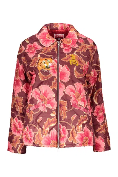 Kenzo Padded Jacket In Pink