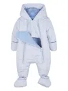 Kenzo Padded Zip-up Snowsuit In Blue