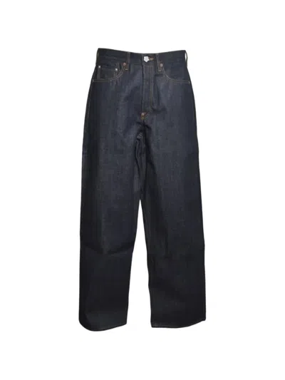Kenzo Painted Denim Pants For Men - Ss26 Collection In Brown