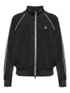 Kenzo Panelled Zip-up Track Jacket In Black