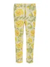 Kenzo Floral Pattern Cropped Length Pants