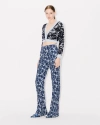 KENZO FLOWER CAMO' PANTS DARK BLUE