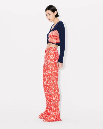 Kenzo Flower Camo' Pants Red