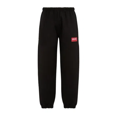Kenzo Black Stretch Cotton Joggers