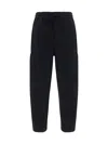Kenzo Wool Cargo Trousers In Black