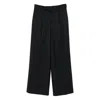 Kenzo Pleat-detail Trousers In Black