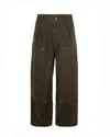 Kenzo Casual Pants With Belt Loops In Green