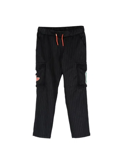 Kenzo Pants With Pockets And Patches In Black