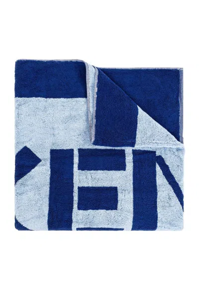 Kenzo Paris Beach Towel In Blue