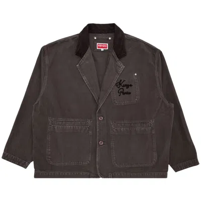 Pre-owned Kenzo Paris Chainstitch Workwear Jacket 'taupe' | Brown | Men's Size S