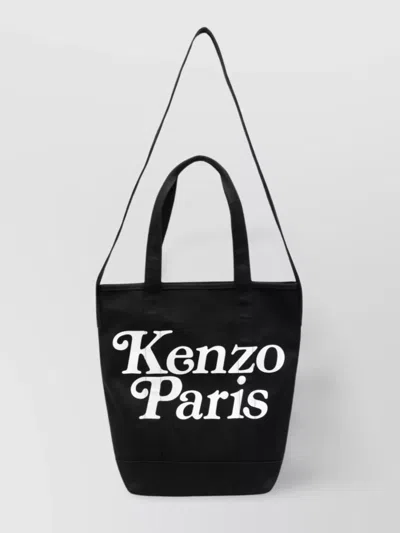 Kenzo Men's Utility Canvas Tote Bag In Black